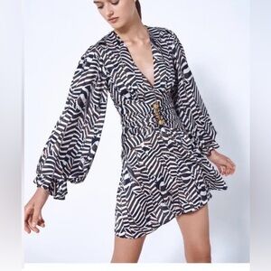 Alexis Dress Small Zebra print